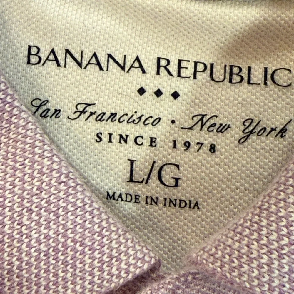 Banana Republic Lavender Polo Shirt